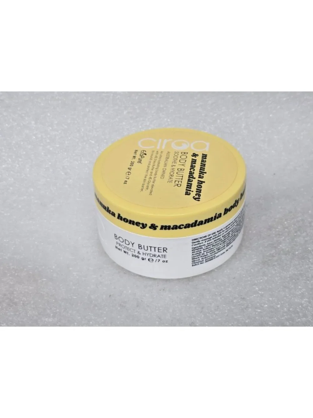 Ciroa Manuka Honey & Macadamia Body Butter 7 oz Hydrating & Nourishing Skin Care